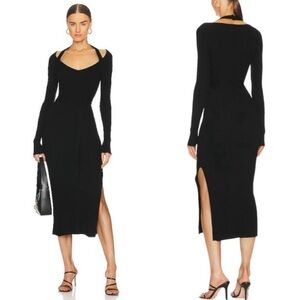 PAIGE Nerine Dress Halter Neck Sweater Dress Size S $260 MSRP